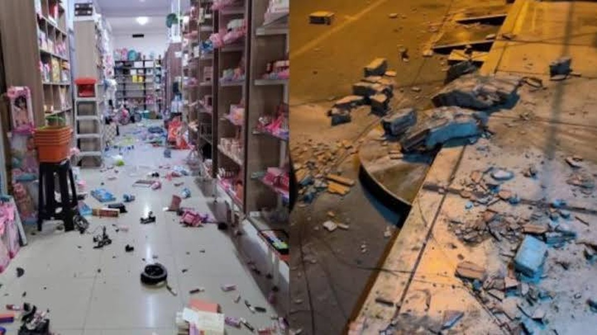 Bereich der seismischen Aktivitäten in Peru: Chimbote und La Libertad