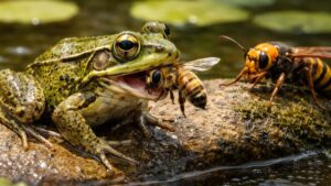 Die erstaunliche Widerstandsfähigkeit von Fröschen gegen Hornissenstiche