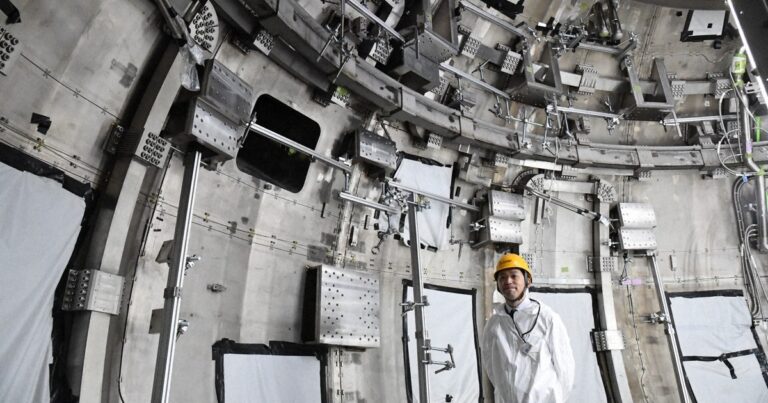 Erste Einblicke in den Vakuumbehälter einer Fusionsanlage in Ibaraki