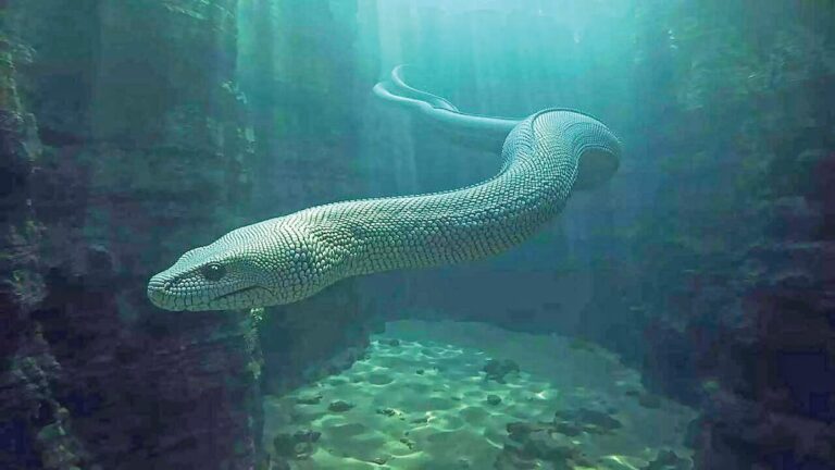 Der größte bekannte Meerespython: Palaeophis colossaeus