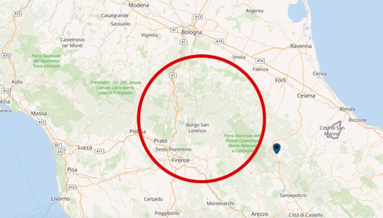 Seismische Aktivität im Apennin zwischen Romagna und Toskana: stärkster Erdbeben mit Magnitude 3,5 nahe Bologna und Florenz