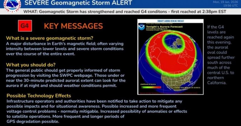 Starke Sonnensturm beeinflusst die Erde